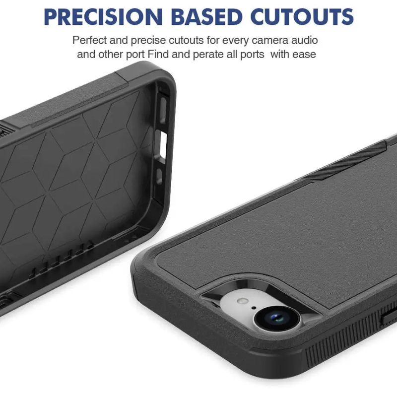 iPhone 16e Dual Layer Armor Hard Case by techplus