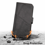 techplus Mobile Phone Case iPhone 11 Pro Max Flip Wallet Case Cowhide Finish Dot Pattern – 3 Card Slot & Back Magnet Closure iPhone 11 Pro Max Flip Wallet Case Cowhide Finish Dot Pattern – 3 C...