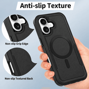 techplus iPhone 17 MagSafe Rugged Case Heavy Duty Shield With Stand Ring iPhone 17 MagSafe Rugged Case With Stand Ring