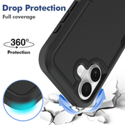 techplus iPhone 17 MagSafe Rugged Case Heavy Duty Shield With Stand Ring iPhone 17 MagSafe Rugged Case With Stand Ring