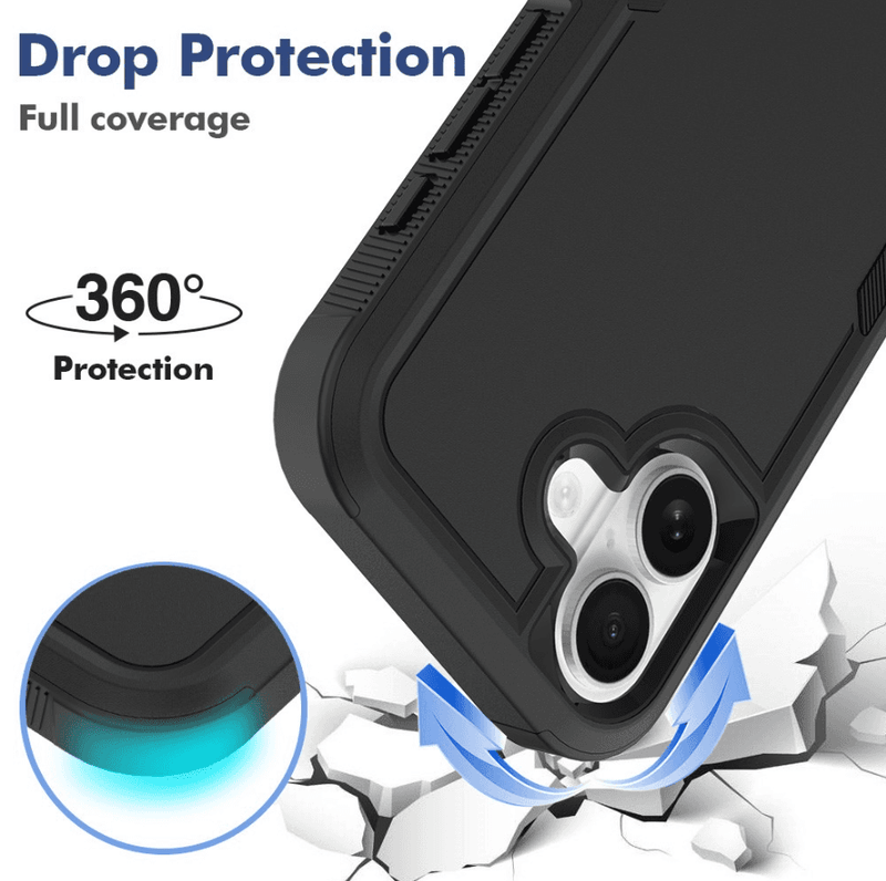 techplus iPhone 17 MagSafe Rugged Case Heavy Duty Shield With Stand Ring iPhone 17 MagSafe Rugged Case With Stand Ring