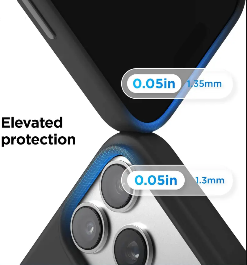 iPhone 17 Pro Black Silicone Case – Soft Protective Cover by techplus