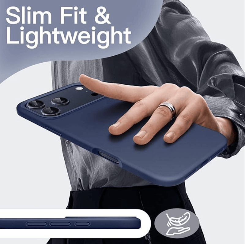 techplus iPhone 18 Pro Navy Blue Silicone Case – Soft Protective Cover iPhone 18 Pro Navy Blue Silicone Case – Soft Protective Cover