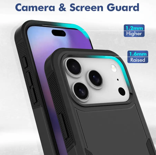iPhone 17 Pro Dual Layer Armor Hard Case by techplus