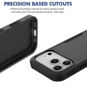 iPhone 17 Pro Dual Layer Armor Hard Case by techplus