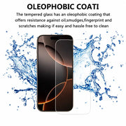 techplus Screen protector Iphone 17 Pro Max Clear Tempered Glass Screen Protector (2 Pack) – 9H HD, 2.5D Rounded Edge, Impact & Scratch Resistant Iphone 17 Pro Max Screen Protector 2 Pack 9H Glass