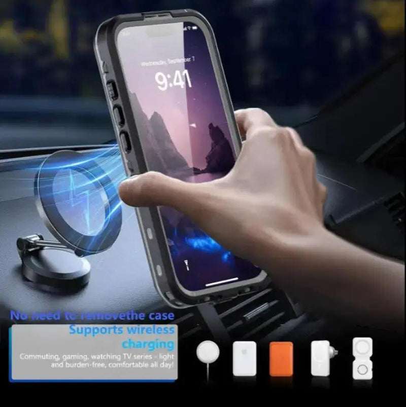 techplus Waterproof & Shockproof Case for iPhone 18 Pro Max – Clear Protective Cover Waterproof & Shockproof Case for iPhone 18 Pro Max – Clear Protective Cover