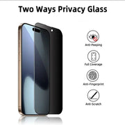 techplus iPhone 16 Plus Privacy Tempered Glass Screen Protector 2 Pack 9H HD Anti Spy iPhone 16 Plus Privacy Tempered Glass Screen Protector