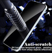 techplus iPhone 16 Privacy Tempered Glass Screen Protector 2 Pack 9H Anti Spy HD iPhone 16 Privacy Tempered Glass Screen Protector 2pc
