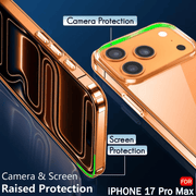 techplus iPhone 17 Pro Max Hybrid Ultra Clear Shockproof Case – Hard Back with Soft Bumper iPhone 17 Pro Max Hybrid Ultra Clear Shockproof Case – Hard Back with Soft Bumper
