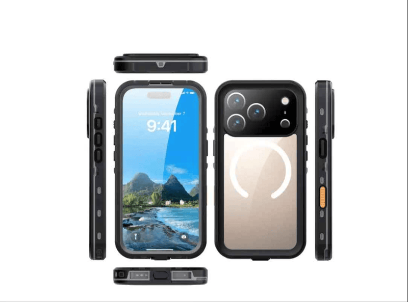 techplus Waterproof & Shockproof Case for iPhone 17 Pro Max – Clear Protective Cover Waterproof Shockproof Clear Case for iPhone 17 Pro Max