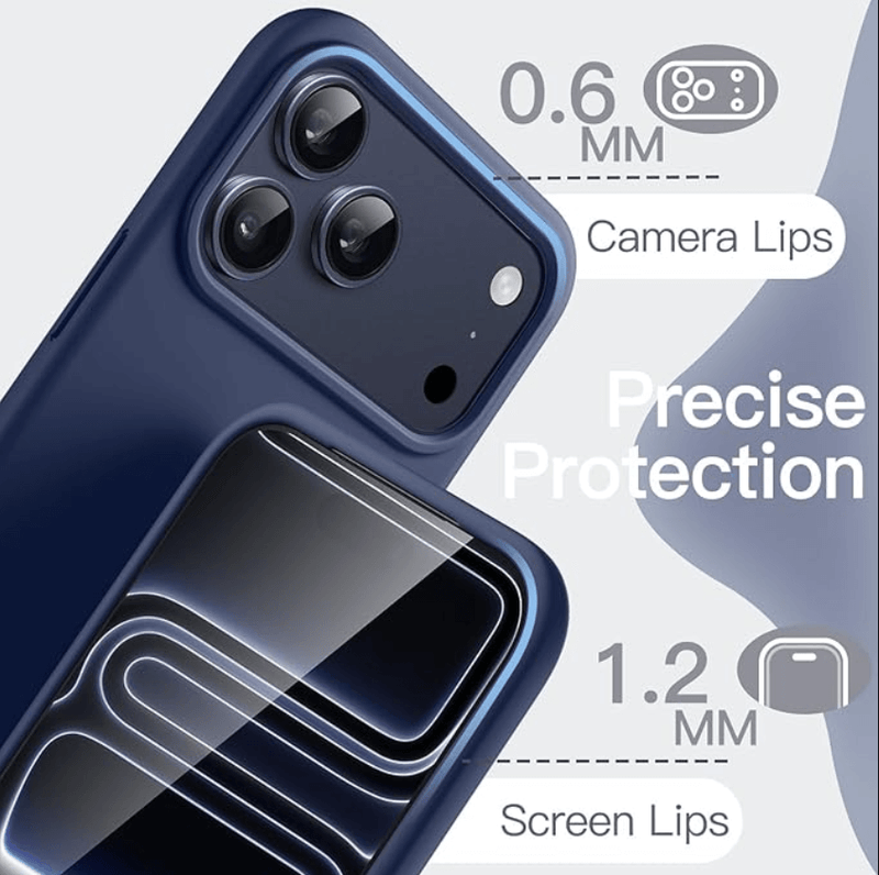 techplus iPhone 18 Pro Navy Blue Silicone Case – Soft Protective Cover iPhone 18 Pro Navy Blue Silicone Case – Soft Protective Cover