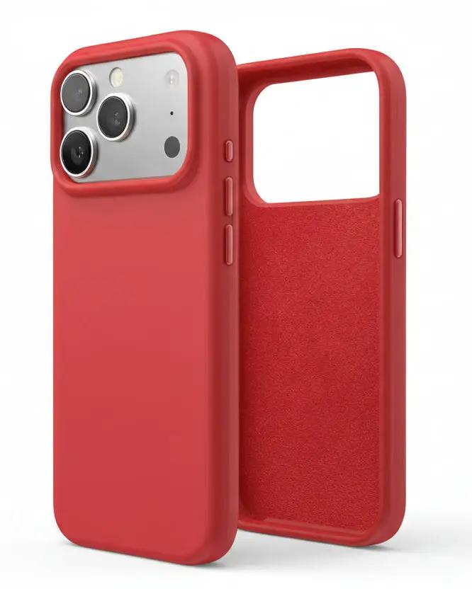 techplus Mobile Phone Case iPhone 18 Pro Max Red Silicone Case – Soft Protective Cover iPhone 18 Pro Max Red Silicone Case – Soft Protective Cover