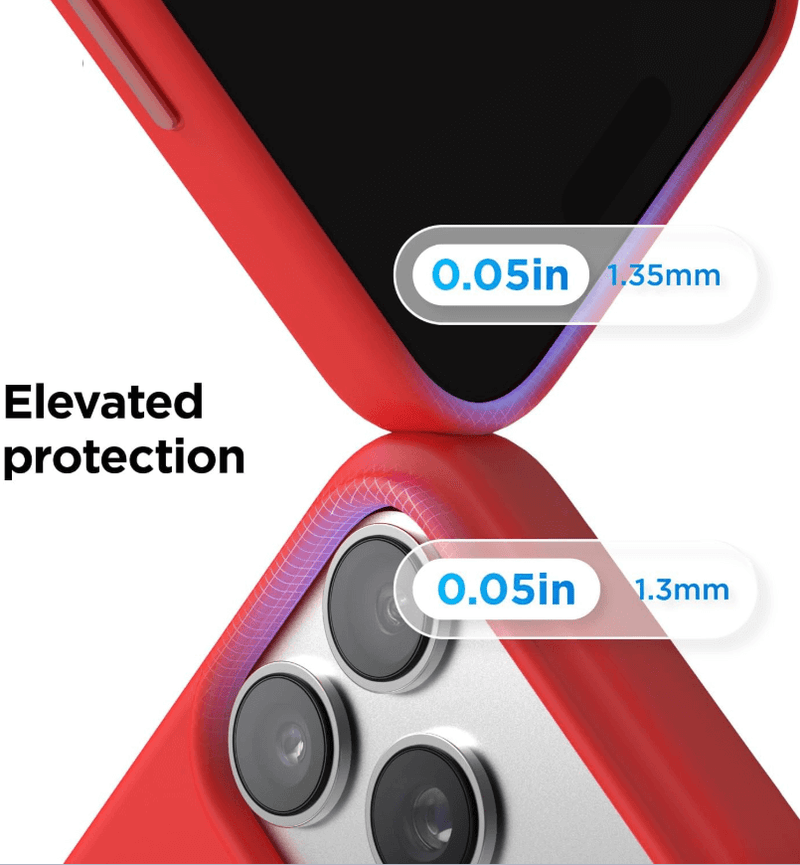 techplus iPhone 18 Pro Red Silicone Case – Soft Protective Cover iPhone 18 Pro Red Silicone Case – Soft Protective Cover