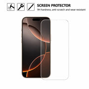techplus Screen protector Iphone 18 Pro Clear Tempered Glass Screen Protector (2 Pack) – 9H HD, 2.5D Rounded Edge, Impact & Scratch Resistant Iphone 18 Pro Clear Tempered Glass Screen Protector (2 Pack) – 9H HD, 2.5D Rounded Edge, Impact & Scratch Resistant