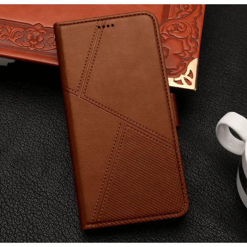 techplus Mobile Phone Case iPhone 18 Pro Flip Wallet Case Cowhide Dot Pattern iPhone 18 Pro Flip Wallet Case Cowhide Dot Pattern