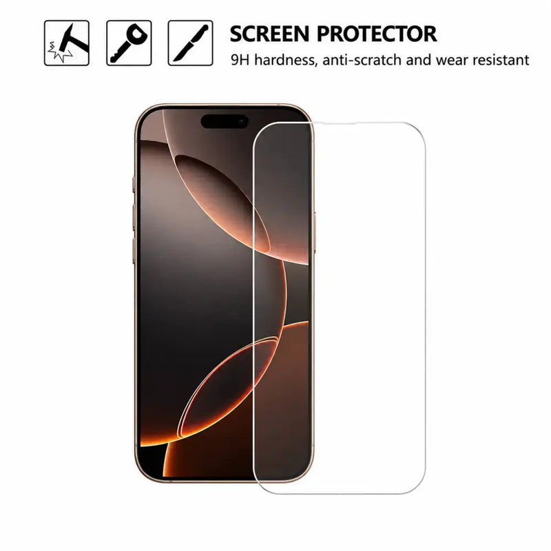 techplus Screen protector Iphone 18 Pro Max Clear Tempered Glass Screen Protector – 9H HD, 2.5D Rounded Edge, Impact & Scratch Resistant Iphone 18 Pro Max Clear Tempered Glass Screen Protector – 9H HD, 2.5D Rounded Edge, Impact & Scratch Resistant