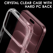 techplus iPhone 18 Pro Hybrid Ultra Clear Shockproof Case – Hard Back with Soft Bumper iPhone 18 Pro Hybrid Ultra Clear Shockproof Case – Hard Back with Soft Bumper