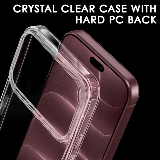 techplus iPhone 18 Pro Hybrid Ultra Clear Shockproof Case – Hard Back with Soft Bumper iPhone 18 Pro Hybrid Ultra Clear Shockproof Case – Hard Back with Soft Bumper