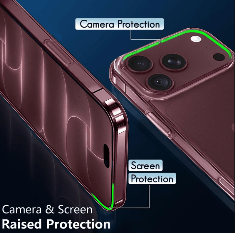 techplus iPhone 18 Pro Hybrid Ultra Clear Shockproof Case – Hard Back with Soft Bumper iPhone 18 Pro Hybrid Ultra Clear Shockproof Case – Hard Back with Soft Bumper