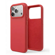 techplus iPhone 18 Pro Red Silicone Case – Soft Protective Cover iPhone 18 Pro Red Silicone Case – Soft Protective Cover