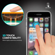 iPhone 6 / 7 / 8 Tempered Glass Screen Protector 9H – 2 Pack | HD Clear by techplus
