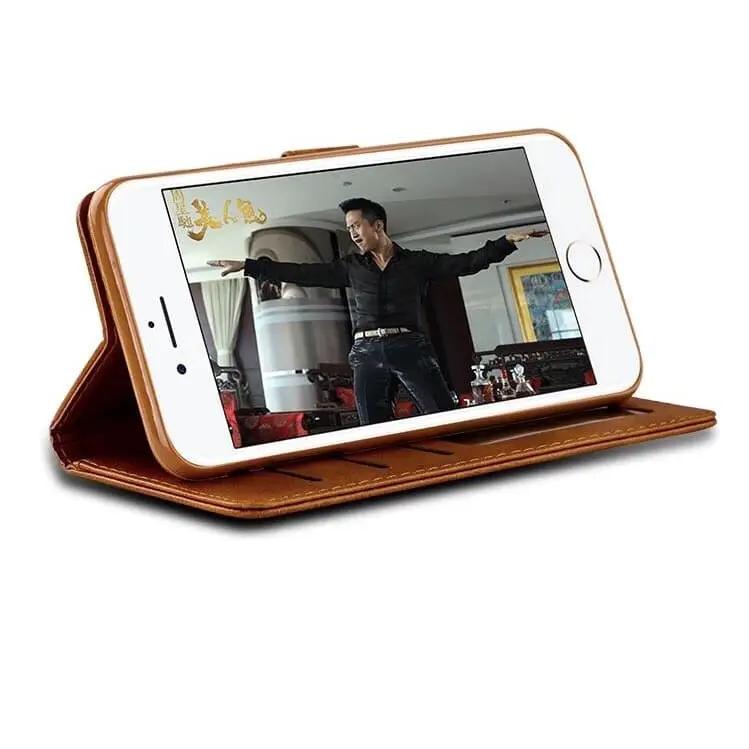 Synthetic Leather Flip Case for iPhone 6 Plus/6s Plus (Brown) by 9eight5