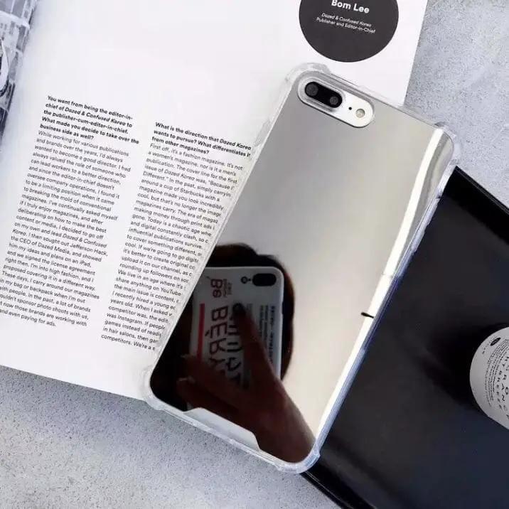 Silicone Case for iPhone 6 Plus/6s Plus (Silver Mirror) by 9eight5