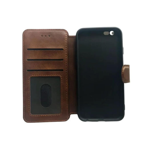 Synthetic Leather Flip Case for iPhone 6/6s Flip (Brown) by 9eight5