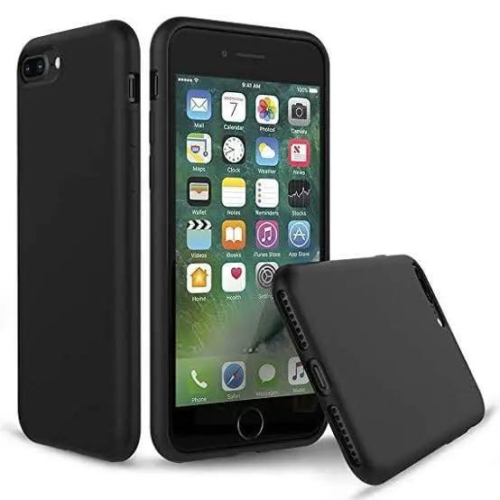 Silicone Case for iPhone 7 Plus / 8 Plus (Black) by 9eight5