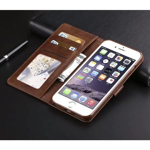 Flip Case for iPhone 7 Plus / 8 Plus (Brown) by 9eight5
