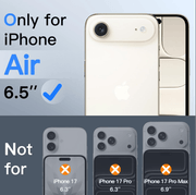 techplus iPhone Air Privacy Tempered Glass Screen Protector 2 Pack 9H Anti Spy iPhone Air Privacy Glass Screen Protector 2 Pack