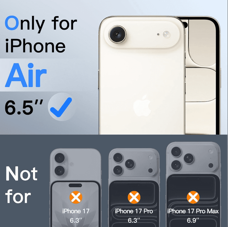 techplus Screen protector iPhone Air Privacy Tempered Glass Screen Protector – 9H HD Anti-Spy, 2.5D Rounded Edge, Impact & Scratch Resistant iPhone Air Privacy Tempered Glass Screen Protector 9H