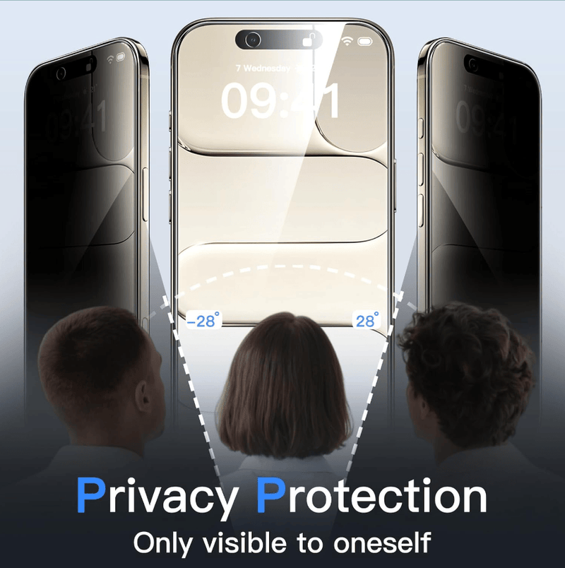 techplus iPhone Air Privacy Tempered Glass Screen Protector 9H Anti Spy 2.5D iPhone Air Privacy Tempered Glass Screen Protector 9H