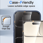 techplus Screen protector iPhone Air Privacy Tempered Glass Screen Protector – 9H HD Anti-Spy, 2.5D Rounded Edge, Impact & Scratch Resistant iPhone Air Privacy Tempered Glass Screen Protector 9H