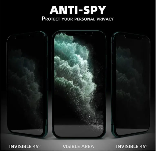 iPhone 6 / 7 / 8 Plus Privacy Tempered Glass Screen Protector – 9H Anti-Spy by techplus