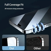 Screen Protector - Tempered Glass for iPhone (Pack of 4) (All Models) by Habicare