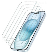 Screen Protector - Tempered Glass for iPhone (Pack of 4) (All Models) by Habicare