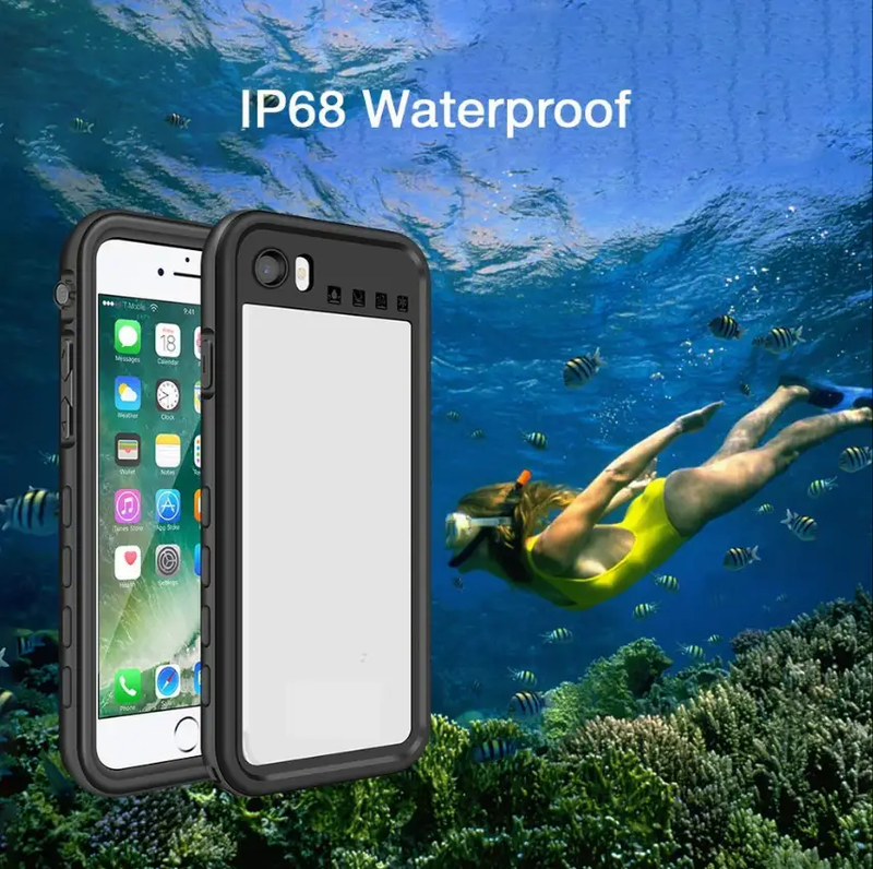 Redpepper Waterproof Case for iPhone 7 Black by techplus