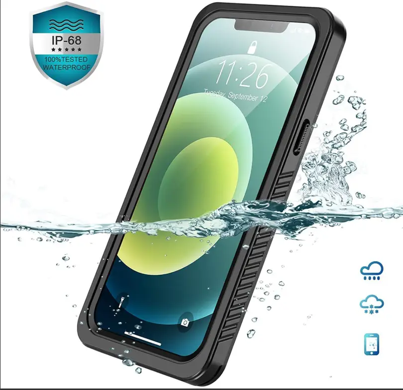iPhone 13 Pro Max Waterproof Case Redpepper Full Protective Cover by techplus