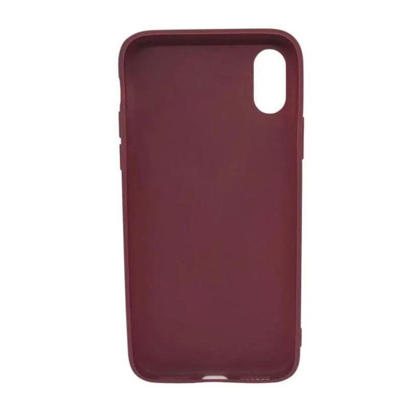 Silicone Case for iPhone X / XS (Maroon) by 9eight5