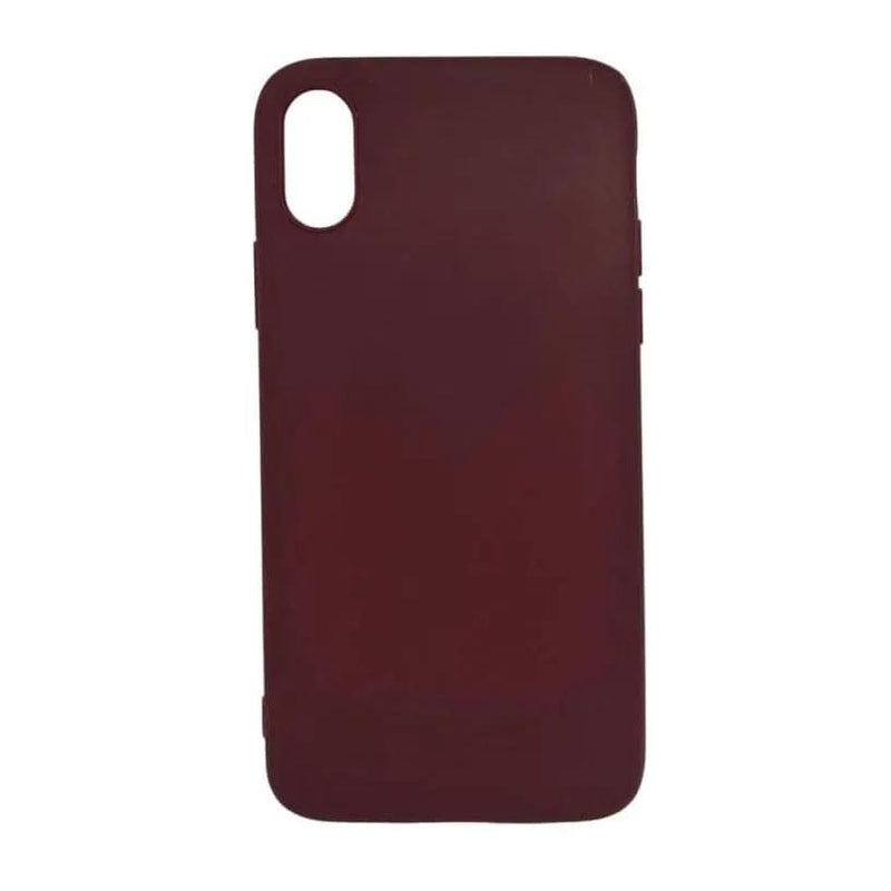 Silicone Case for iPhone X / XS (Maroon) by 9eight5