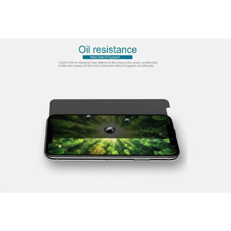 techplus iPhone X Privacy Tempered Glass Screen Protector – 9H Anti-Spy IPhone X Privacy Screen Protector Tempered Glass 9H