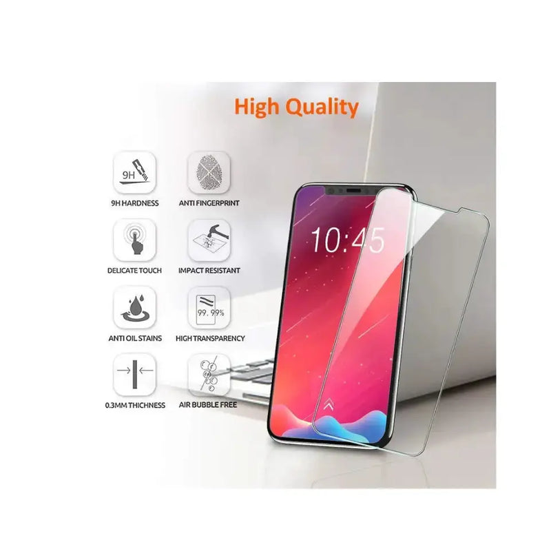 iPhone XR Glass Screen Protector (2 pack) by techplus