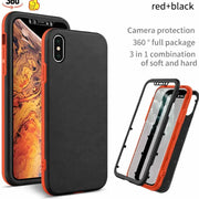 techplus Mobile Phone Case iPhone XS 360 Degree Case – 3-Piece Full Body Protection Cover iPhone XS 360 Degree Case 3 Piece Full Body Protection