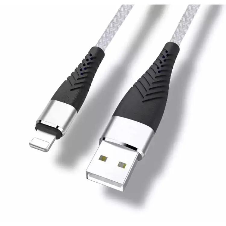 Charger Cable for iPhone/iPad 1m (Black & White) by 9eight5