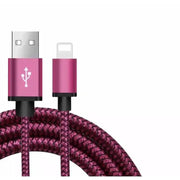 Charger Cable for iPhone/iPad - 2m (Red Wine) by 9eight5