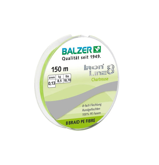 Balzer Fishing Lines Braided Line - Iron Line 8 Chartreuse 150m Braided Line - Iron Line 8 Chartreuse 150m