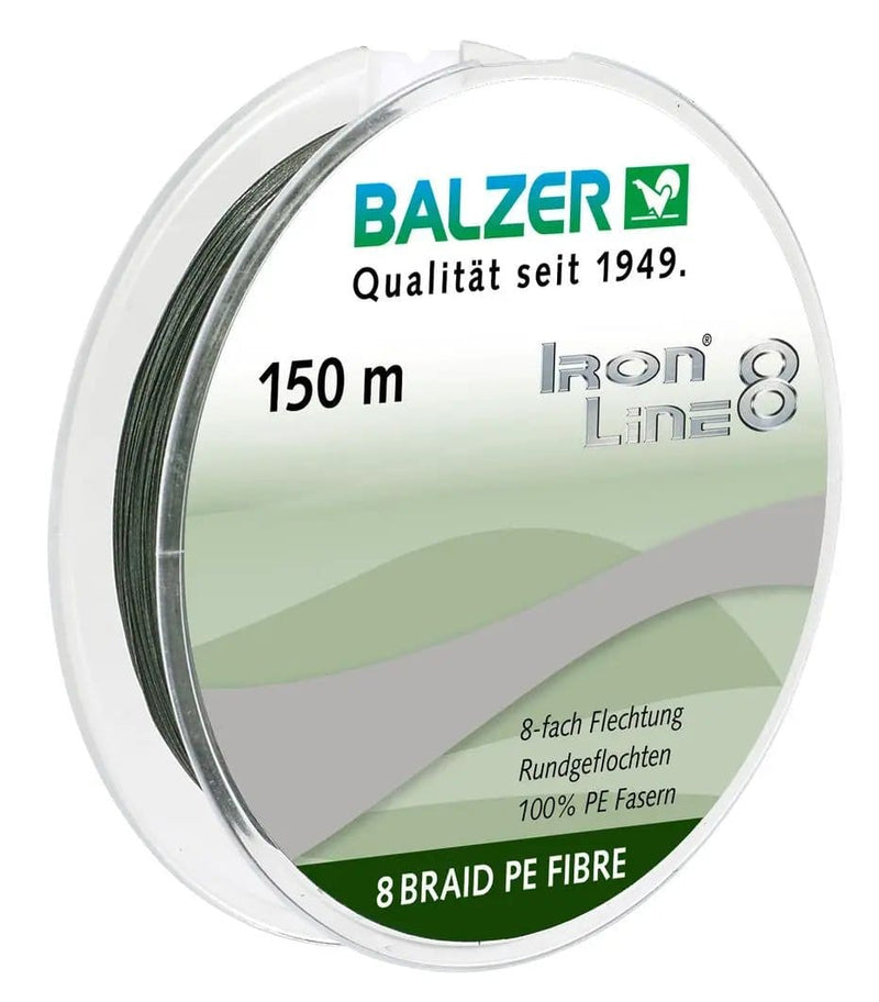 Balzer Fishing Lines Braided Line - Iron Line 8 Green 150m Braided Line - Iron Line 8 Green 150m