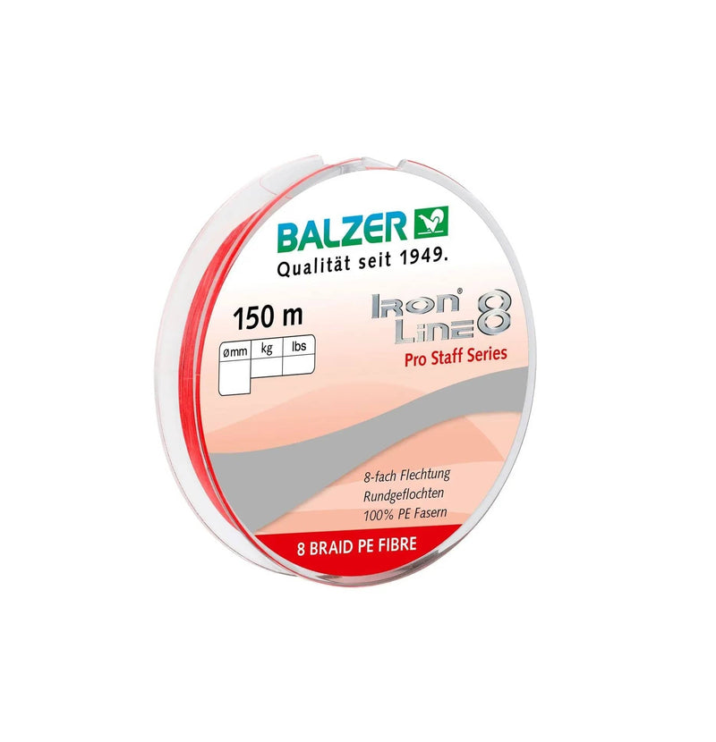 Balzer Fishing Lines Braided Line - Iron Line 8 Red 150m Braided Line - Iron Line 8 Red 150m
